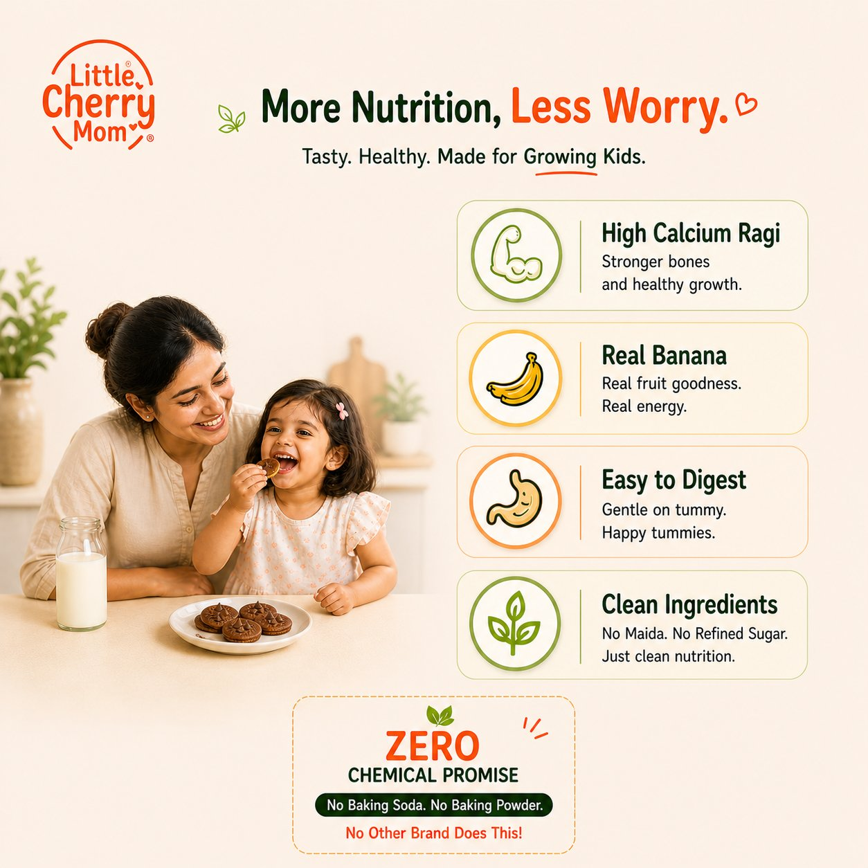 Littlecherrymom Pancake Mix Ragi Choco Banana - Dista