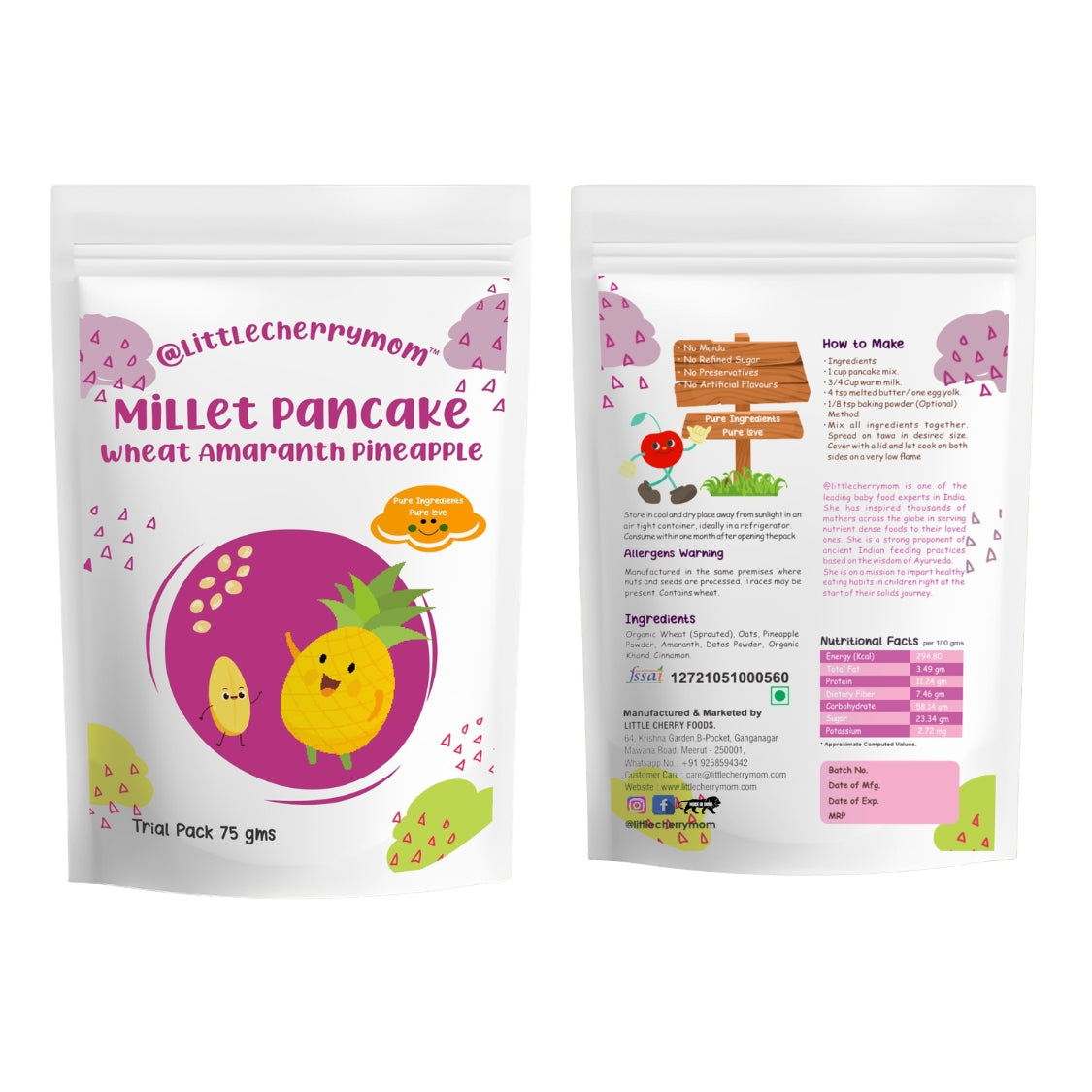 Littlecherrymom Pancake Trial Combo - Dista