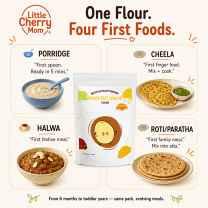 Littlecherrymom Sprouted Jowar Flour - Dista