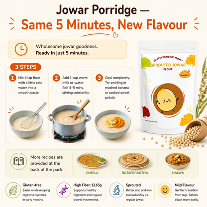 Littlecherrymom Sprouted Jowar Flour - Dista