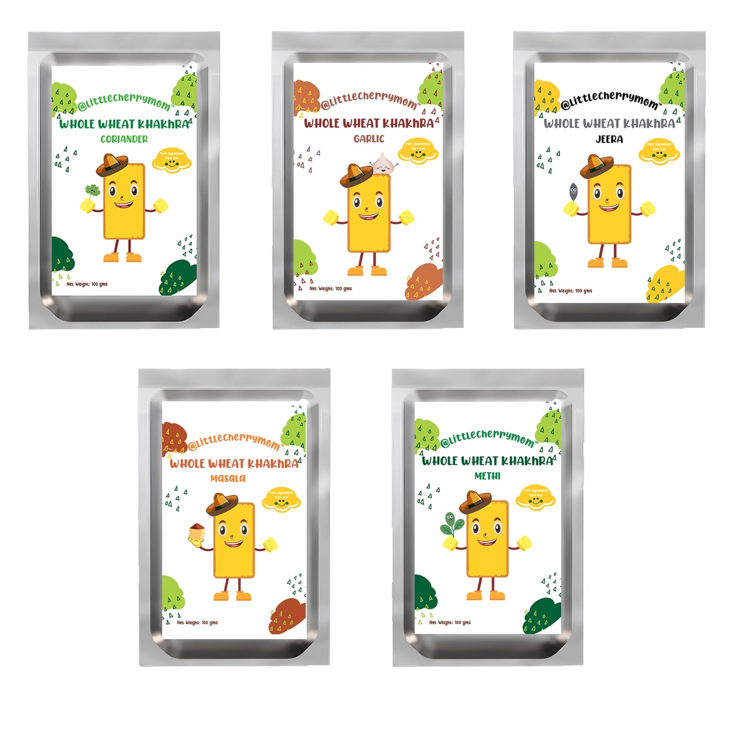 Littlecherrymom Whole Wheat Khakhra Combo - Dista