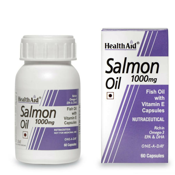 HealthAid Salmon Oil 1000 mg Capsules - Distacart