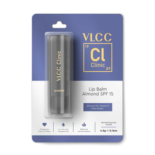 VLCC Clinic Lip Balm SPF15 Almond & Vitamin E - Distacart
