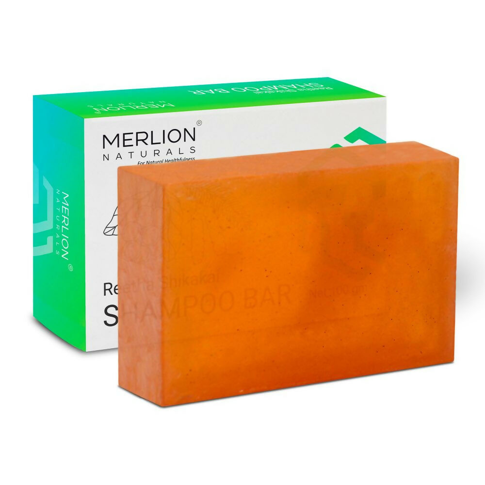 Merlion Naturals Traditional Shampoo Bar with Shikakai and Reetha - Distacart