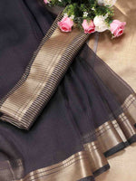 Thumbnail for Astita Organza Grey Saree