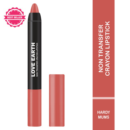 Love Earth Non Transfer Crayon Lipstick-Hardy Mums - Distacart