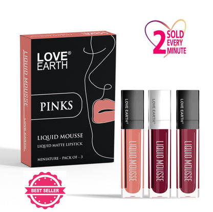 Love Earth Liquid Mousse Matte Lipstick - Pinks - Distacart