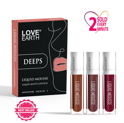 Love Earth Liquid Mousse Matte Lipstick - Deeps - Distacart