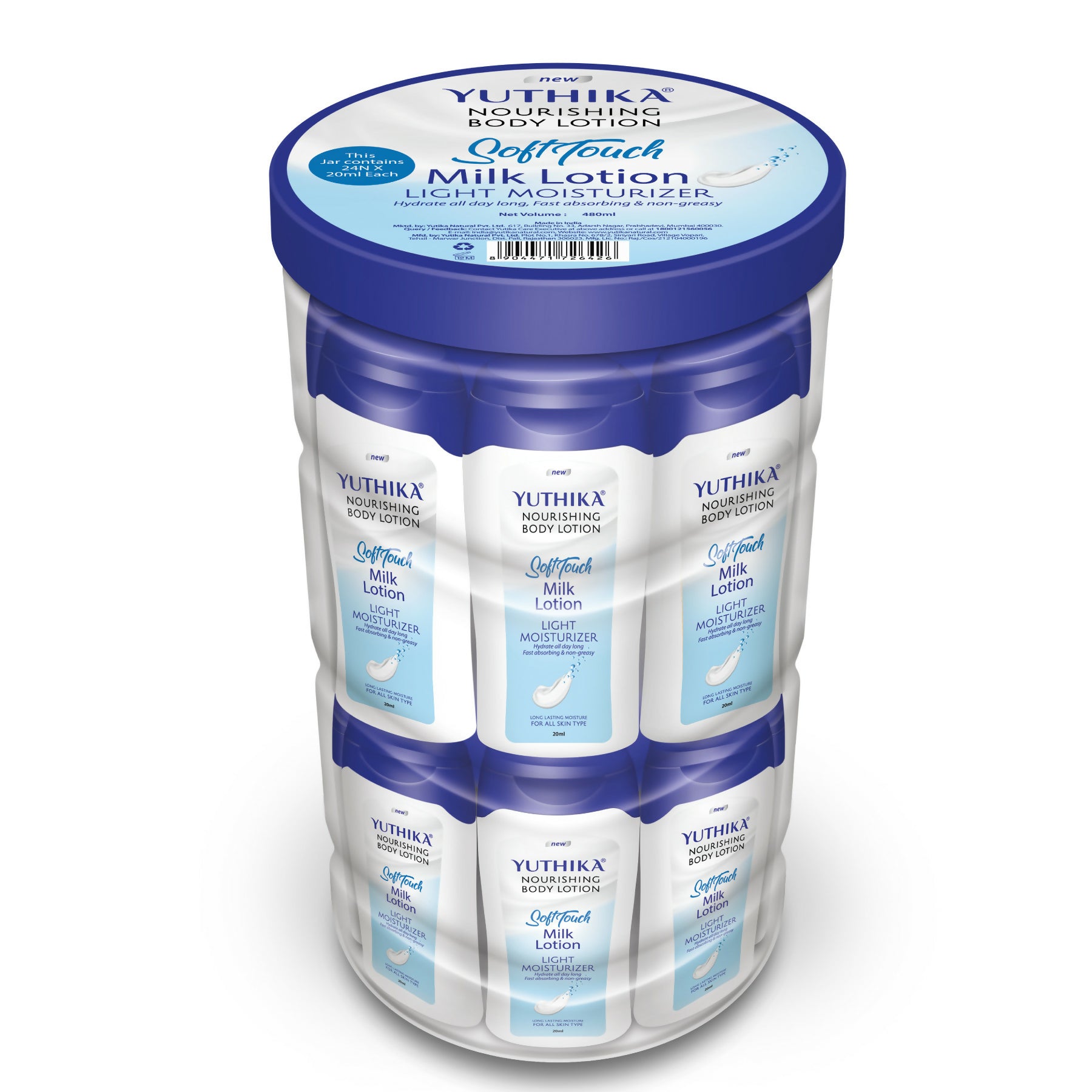 Yuthika Soft Touch Milk Body Lotion For Women & Men - Distacart