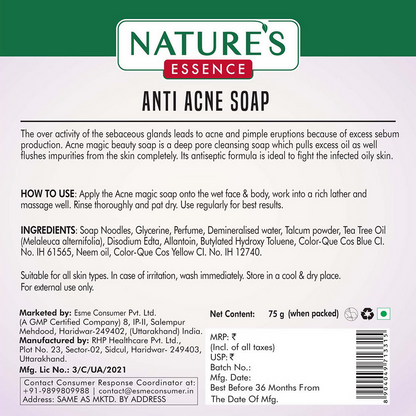 Nature's Essence Anti Acne Magic Soap - Distacart