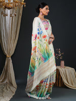 Thumbnail for NOZ2TOZ Women's Georgette Multi Color Digital Print Designer Saree With Blouse Piece - Distacart