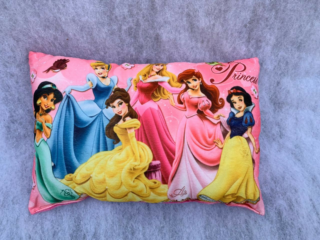 Unique Fashion Microfibre Filled Cushion For Kids - Princess - Distacart