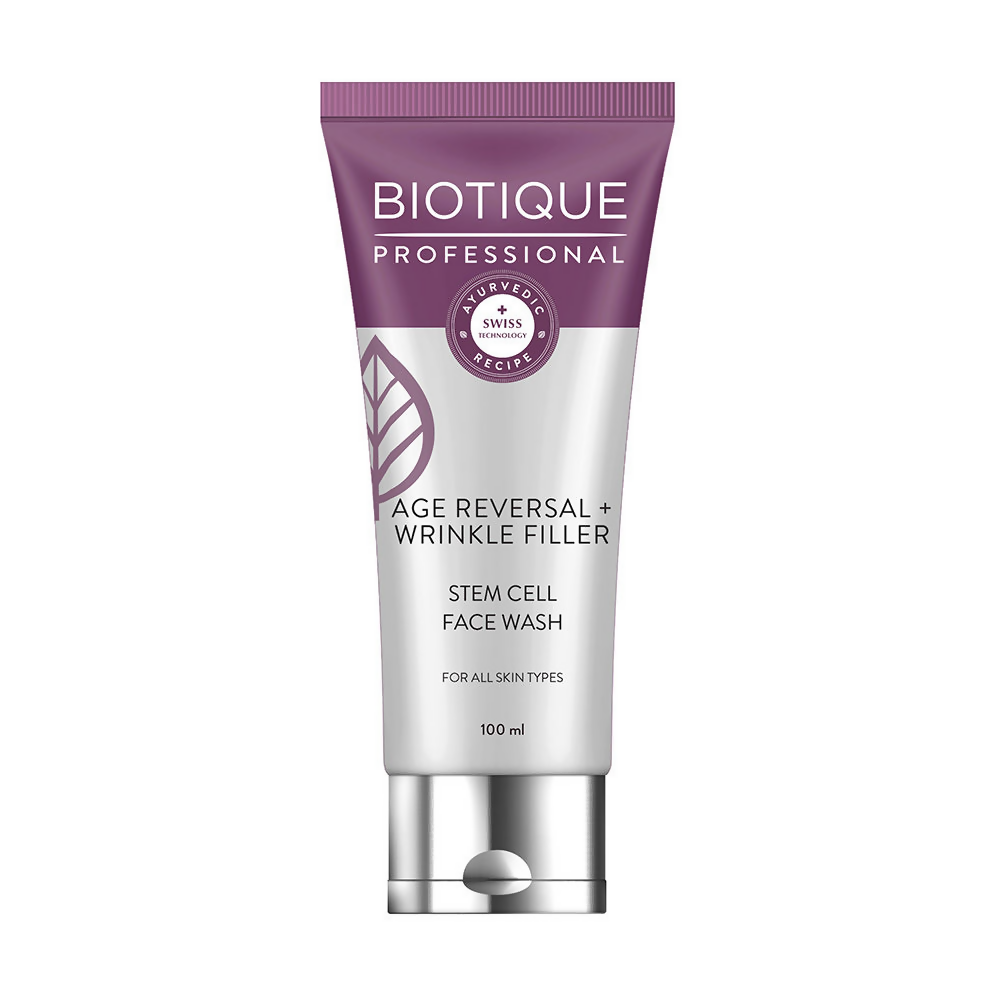 Biotique Professional Age Reversal + Wrinkle Filler Stem Cell Face Wash - Distacart