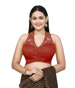 Thumbnail for Joban Fashion Women's Orange Embroidered Stitched Blouse