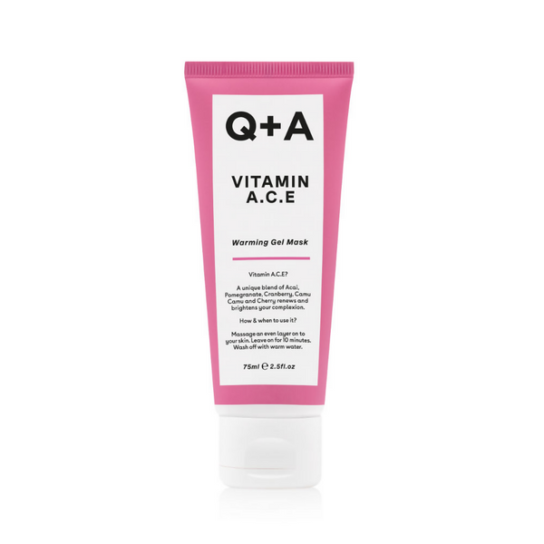 Q+A Vitamin A.C.E Warming Gel Mask - Distacart