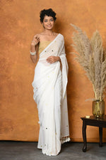 Thumbnail for Very Much Indian Pure Mul Cotton Handloom Saree - Distacart