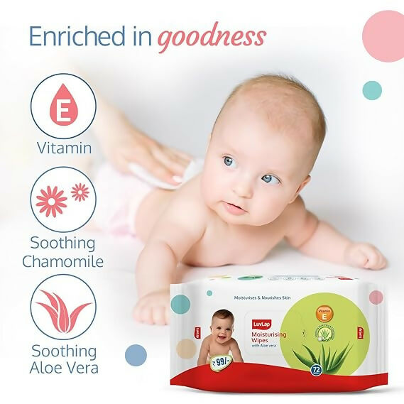 LuvLap Baby Wipes - Alovera Old - Distacart