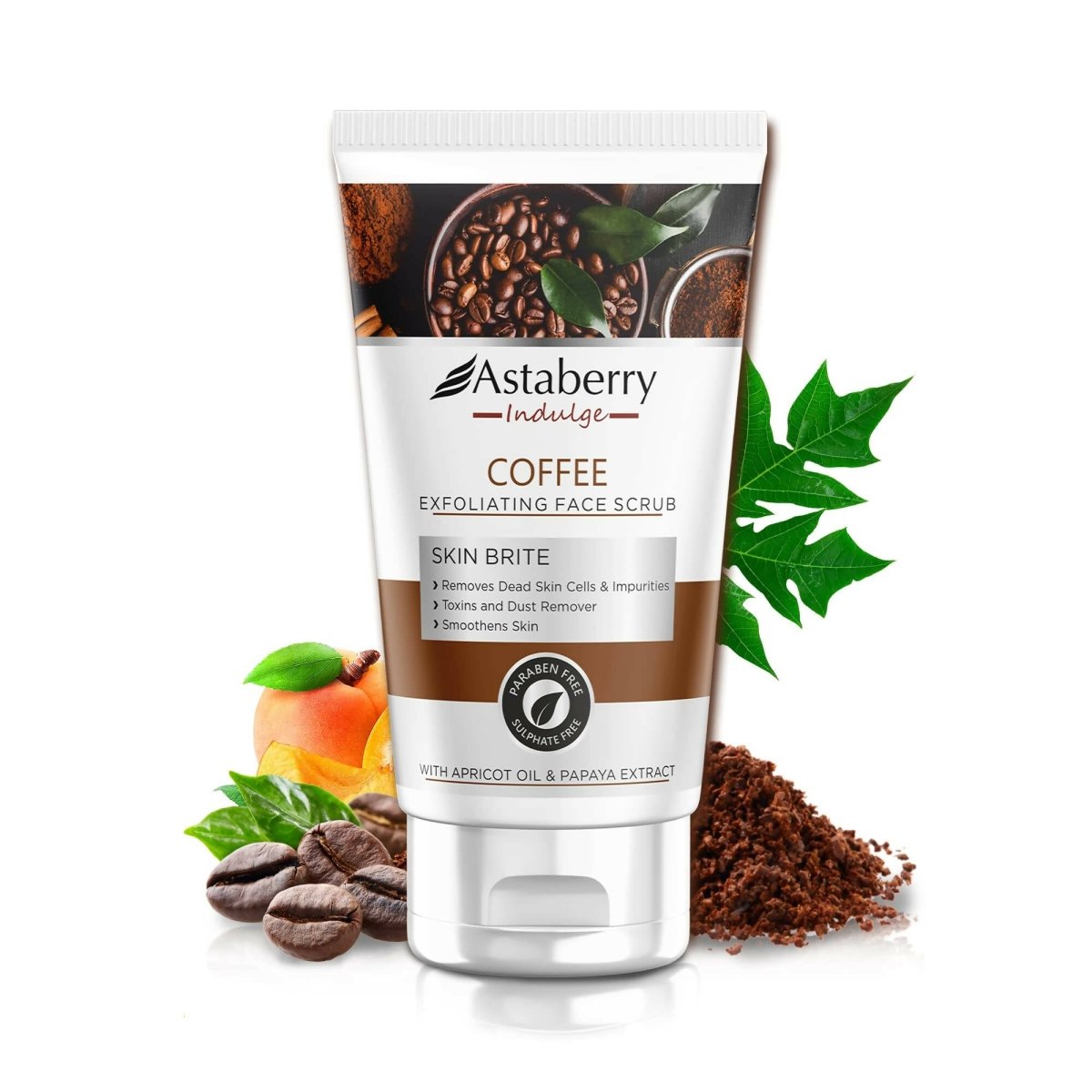 Astaberry Indulge Coffee Exfoliating Face Scrub - Distacart