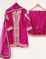 Thumbnail for Teeya Creation Womens New Trendy Silk With Heavy Embroiedery With Sequence Work Kurta Set - Dista