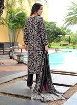 Thumbnail for Prazu Fashion Black Cotton Silk Floral Printed Thread Sequence Salwar Suit - Distacart