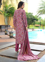 Thumbnail for Prazu Fashion Maroon Cotton Silk Floral Printed Thread Sequence Salwar Suit - Distacart