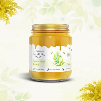 Farm Naturelle Acacia Honey - Raw, Natural, and Unprocessed Forest Honey - Distacart