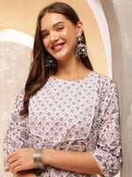 Thumbnail for Anouk Women Ethnic Motifs Printed Regular Beads and Stones Pure Cotton Kurta with Trousers & With Dupatta