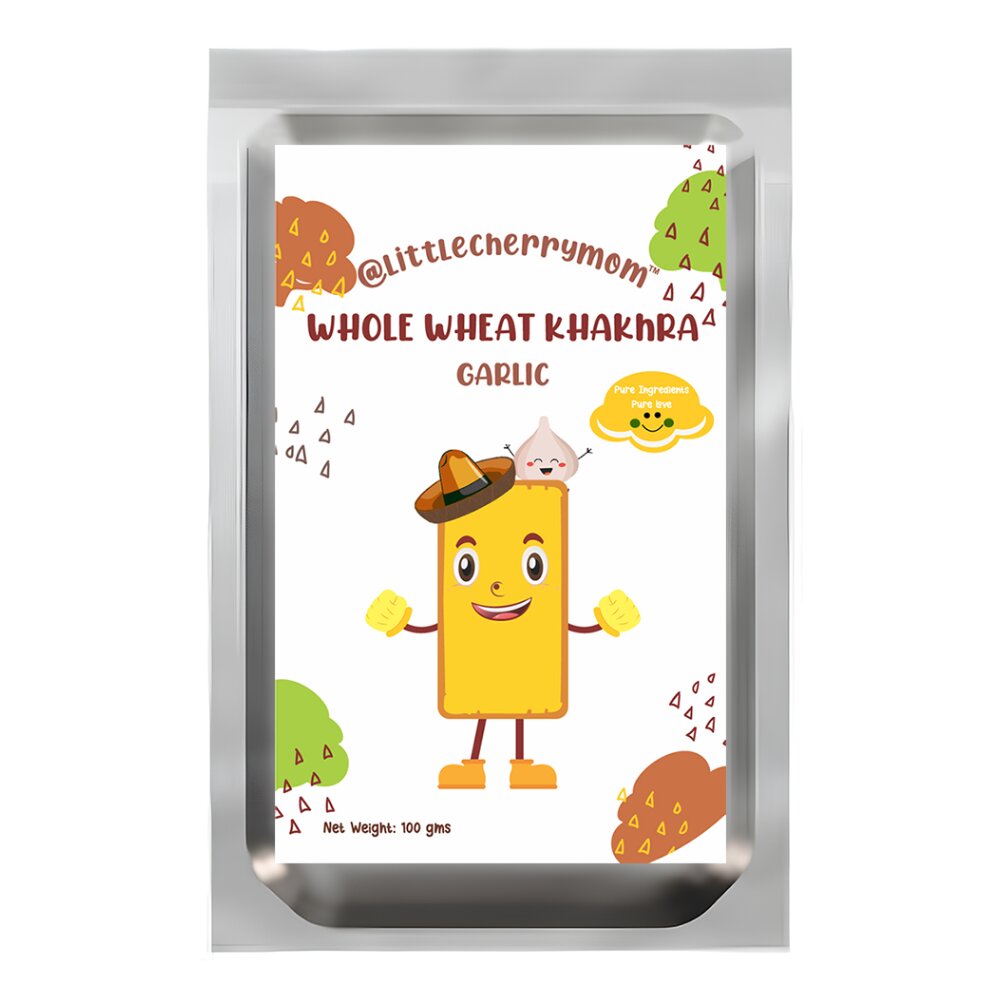 Littlecherrymom Whole Wheat Khakhra ?Garlic - Dista