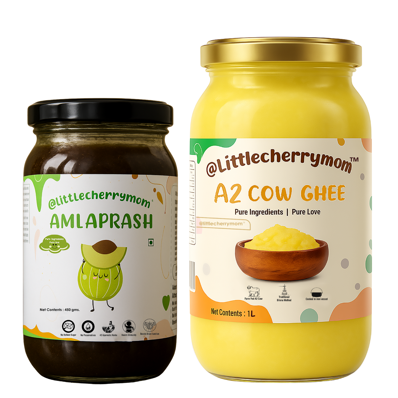 Littlecherrymom A2 Bilona Ghee & Amlaprash Combo - Dista
