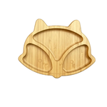 Thumbnail for Littlecherrymom Fox Bamboo Suction Plate (With Fork And Spoon) - Dista