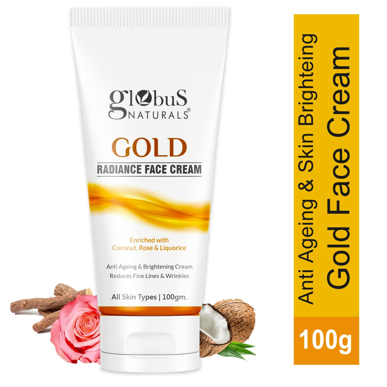 Globus Naturals Gold Radiance Anti Ageing & Brightening Face Cream