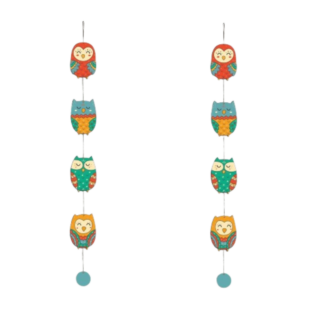 Artvibes Cute Owls Decorative MDF Wooden Wall Art for Home - Dista