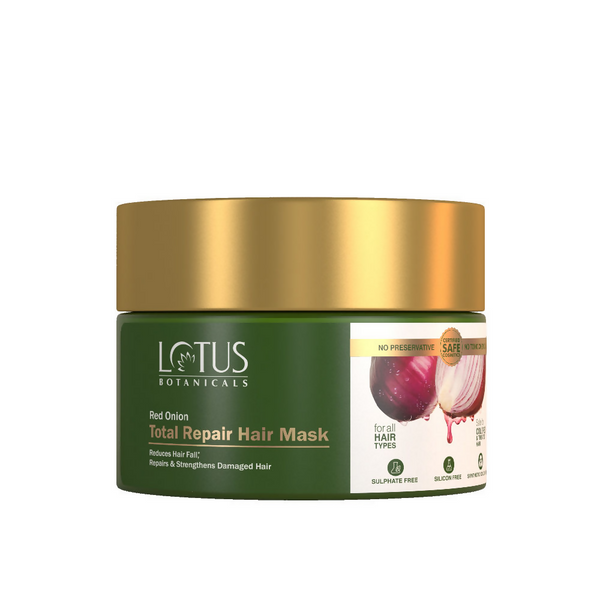 Lotus Botanicals Red Onion Total Repair Hair Mask - Distacart