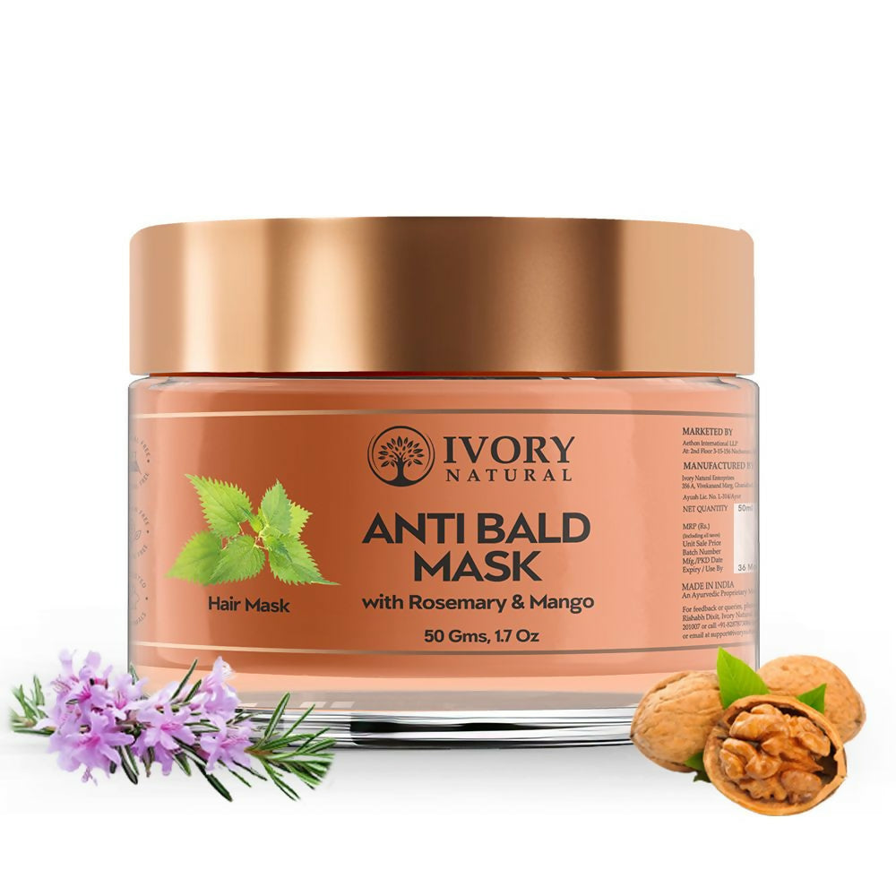 Ivory Natural Bald Mask For Hair - Hair Mask For Less Hair And Hair Thinning - Distacart