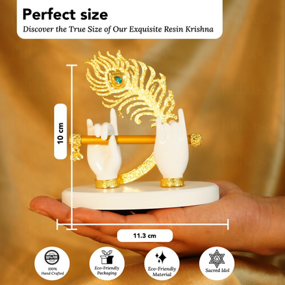 Ekhasa Lord Krishna Hands with Flute Idol - Dista