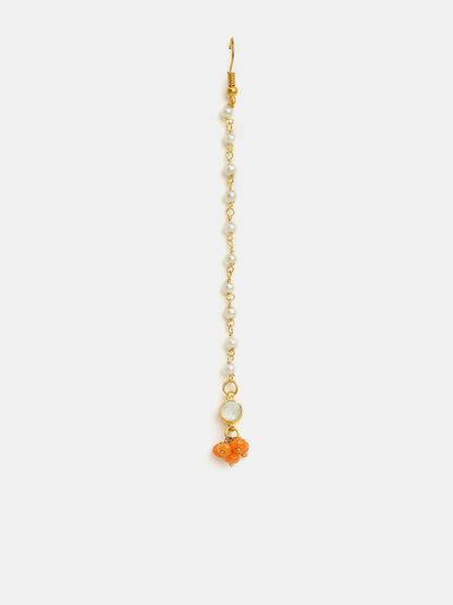 Ruby Raang Traditional Teardrop Maang Tikka - Distacart