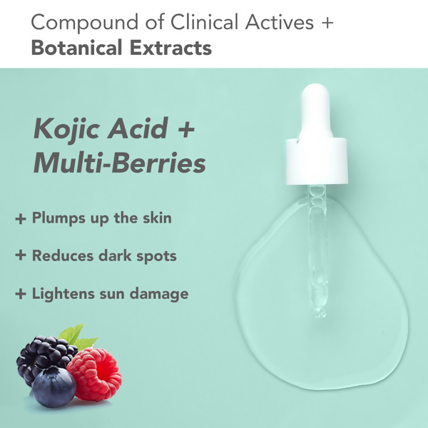 Lotus DermaBotanics Kojic acid + Multi Berry Face Serum - Distacart