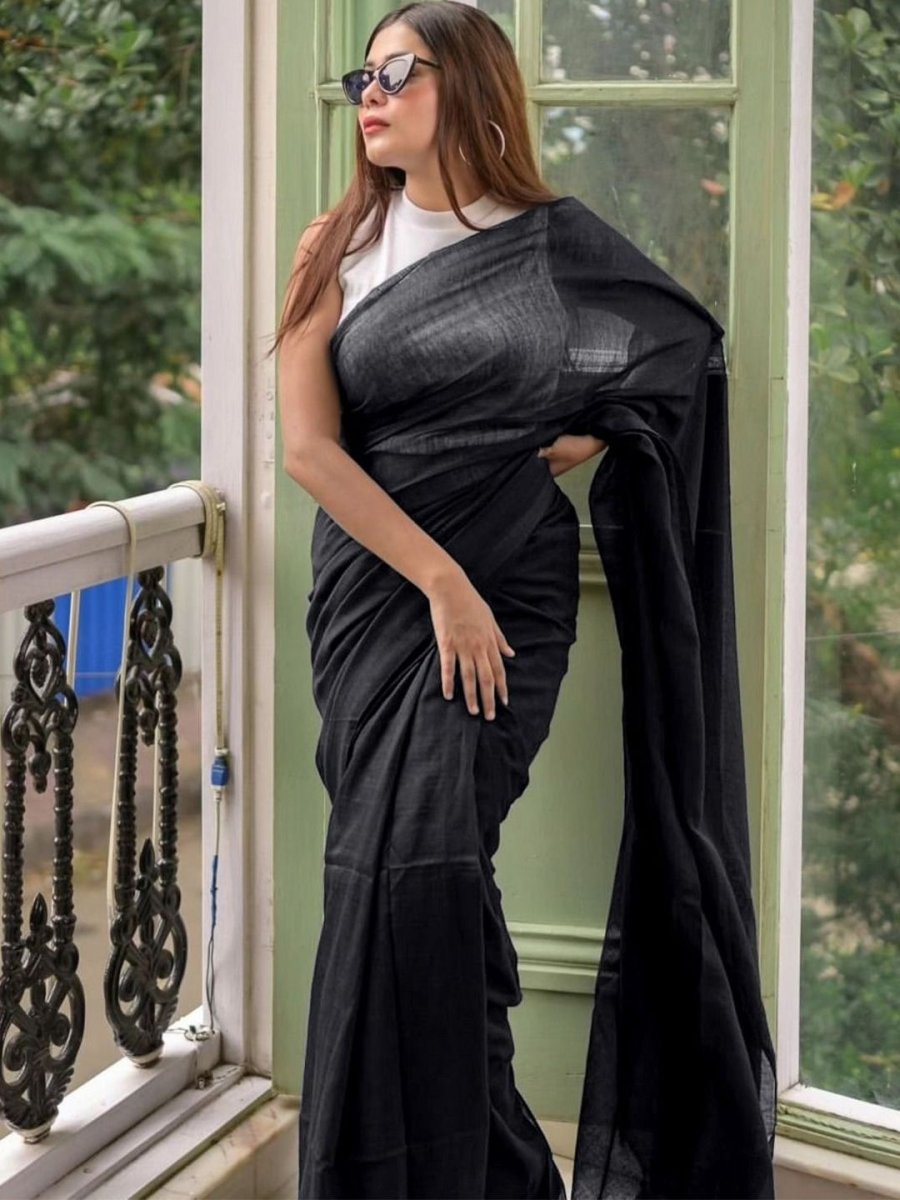 Anouk Pure Cotton Bagru Saree - Distacart