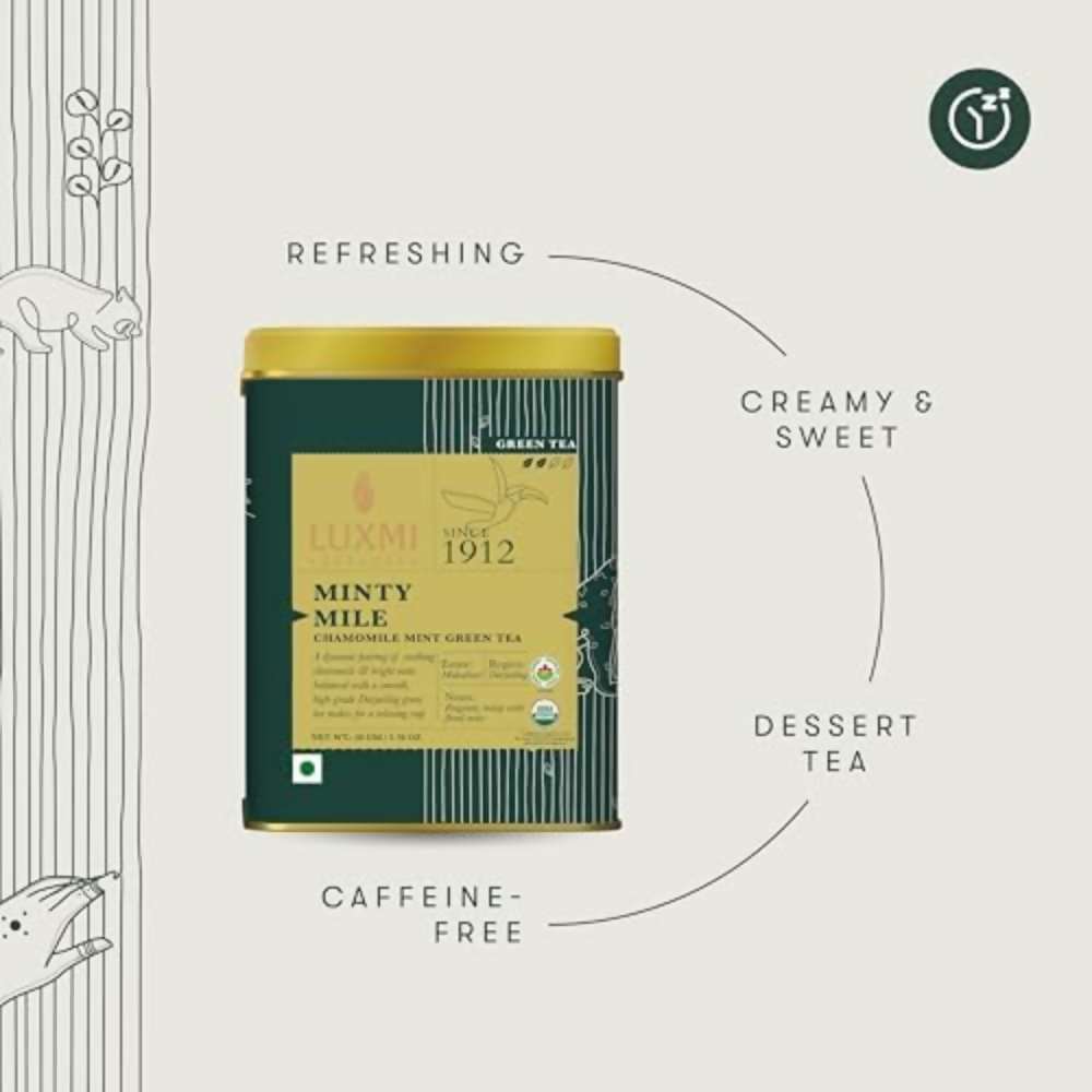 Luxmi Estates Minty Mile Chamomile Mint Green Tea - Dista