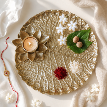 lotus leaf thaali gold