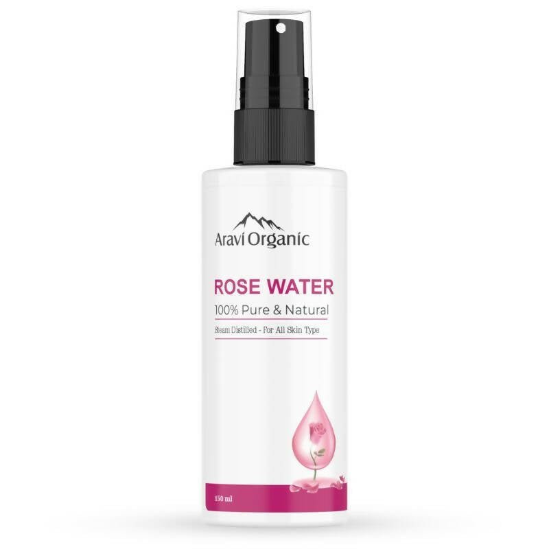Aravi Organic 100% Steam Distilled Rose Water Face Toner Spray - Distacart