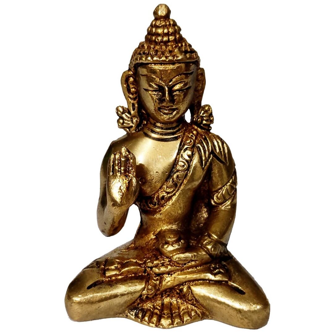 Purpledip Brass Idol Preaching Buddha - Distacart