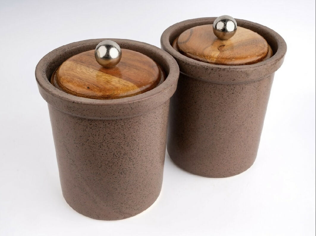Simply Soho Masala Vault Jars- Set of 2 - Distacart