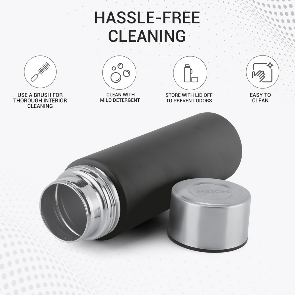 Milton Glide 1000 Stainless Steel Water Bottle - Black - Dista