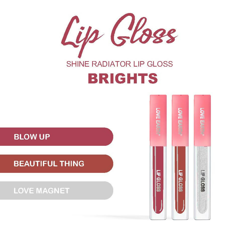 Love Earth Liquid Lip Gloss - Brights - Distacart