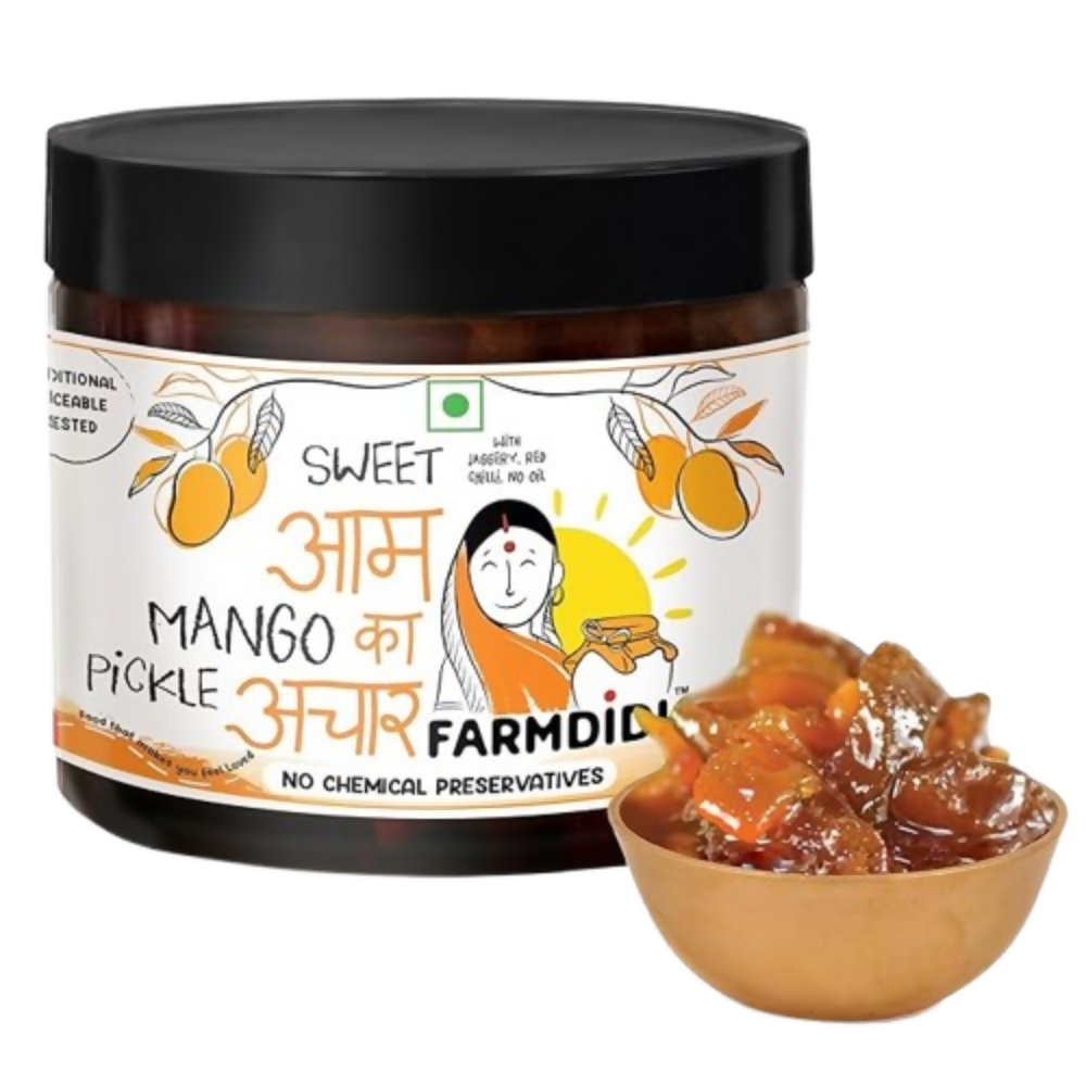 FarmDidi Sweet Mango Pickle with Jaggery - Sweet Mango - Distacart