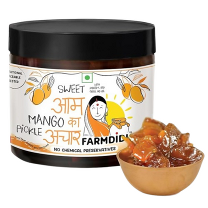 FarmDidi Sweet Mango Pickle with Jaggery - Sweet Mango - Distacart