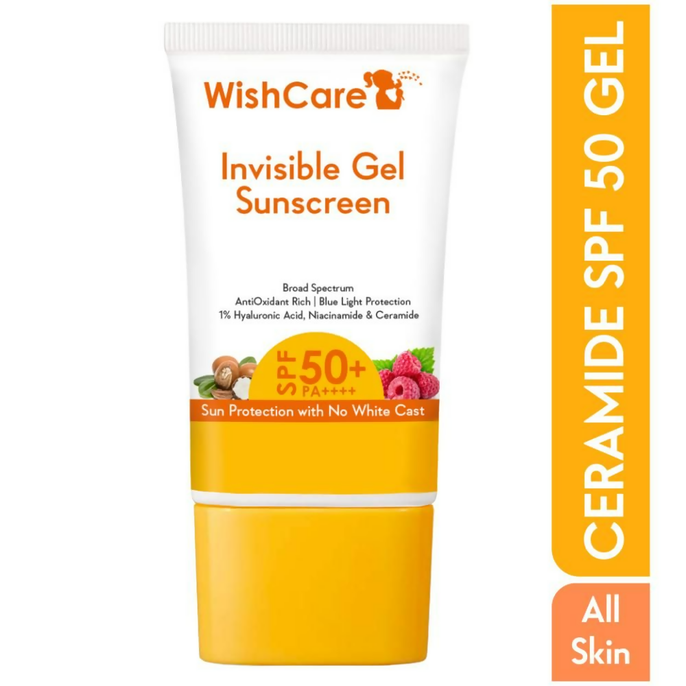 WishCare Invisible Gel SPF50 Ceramide Sunscreen - PA++++ - Distacart