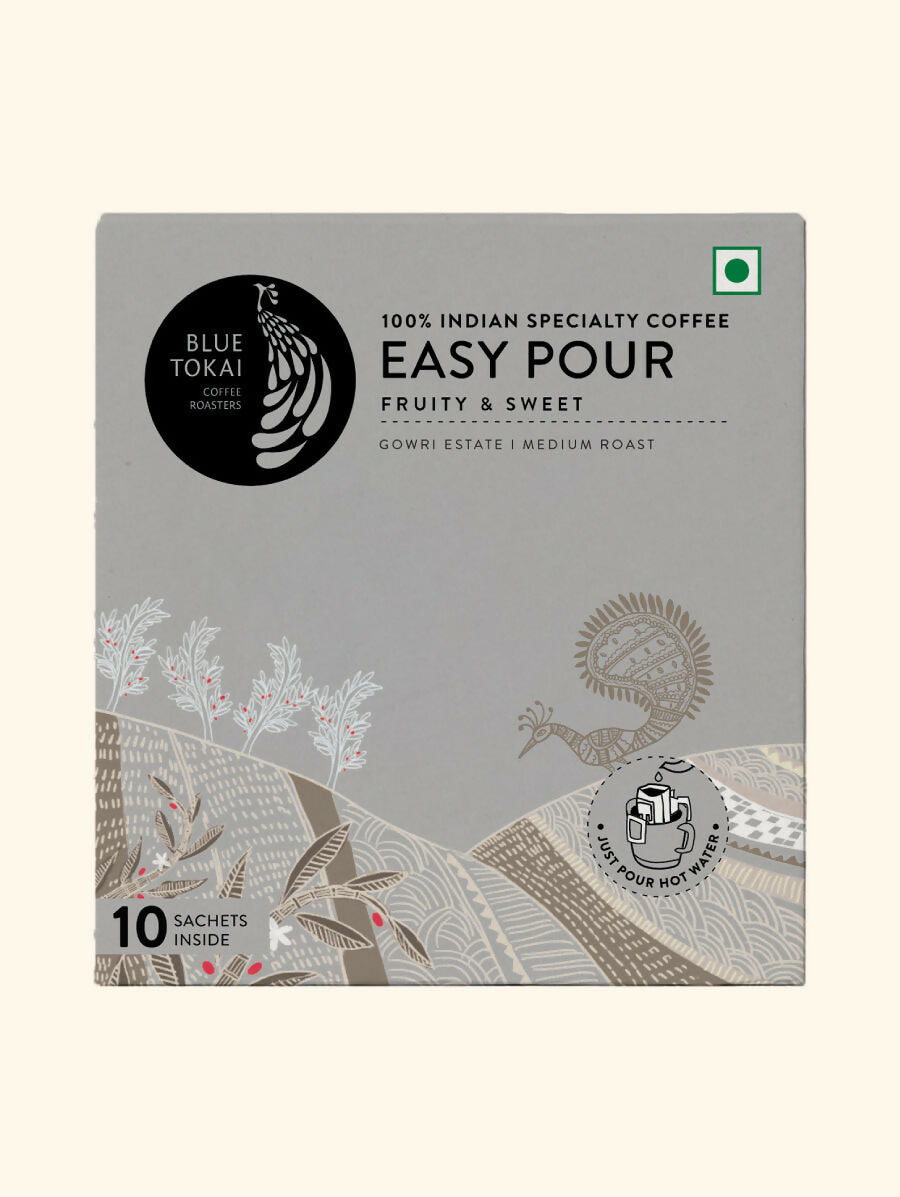 Blue Tokai Gowri Estate Medium Roast Easy Pour Sachets - Distacart