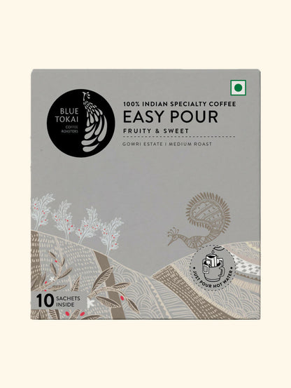 Blue Tokai Gowri Estate Medium Roast Easy Pour Sachets - Distacart